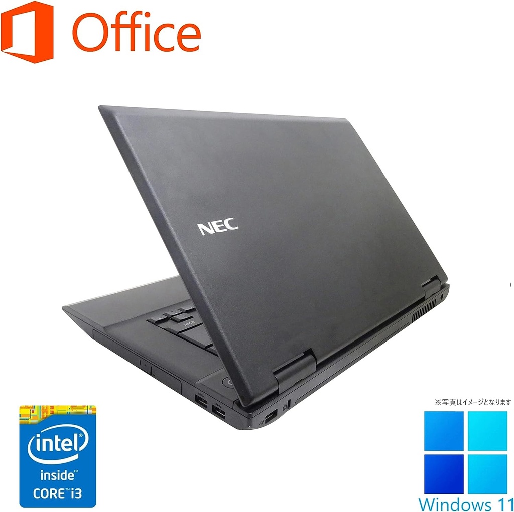 NEC ノートPC VK/15.6型/Win 11 Pro/MS Office Hu0026B 2019/Core i3-4000M/WIFI/Bluetooth/DVD/4GB/128GB  SSD (整備済み品) | Miracle